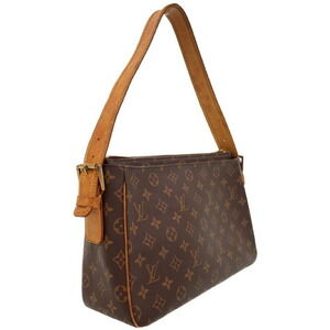 Louis Vuitton Monogram Brown Leather Viva Semi Shoulder Bag Cite